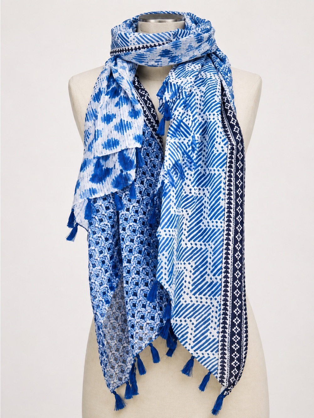 Mixed Media Print Lightweight Scarf